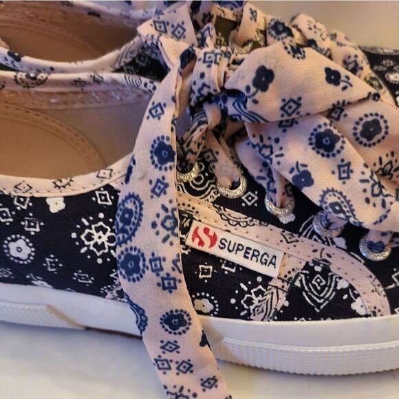 NEW SUPERGA 2750 "Bandana" Canvas w/Bandana Print Sneakers Sz.6/36 Ret. $89 - Picture 6 of 10